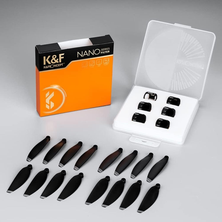 K&F Concept SKU.1931 Filter Kit 2 Set of Propellers For DJI Mavic Mini / Mini 2 / Mini SE / Mini 2 SE Drone - Variable ND Filter by K&F | Online Shopping UK | buy2fix