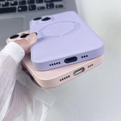 For iPhone 14 MagSafe Leather All-inclusive TPU Shockproof Phone Case(Purple Taro) - iPhone 14 Cases by buy2fix | Online Shopping UK | buy2fix