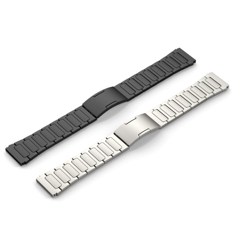 For SUUNTO 9 Peak Pro 22mm I-Shaped Titanium Alloy Watch Band(Black) -  by buy2fix | Online Shopping UK | buy2fix