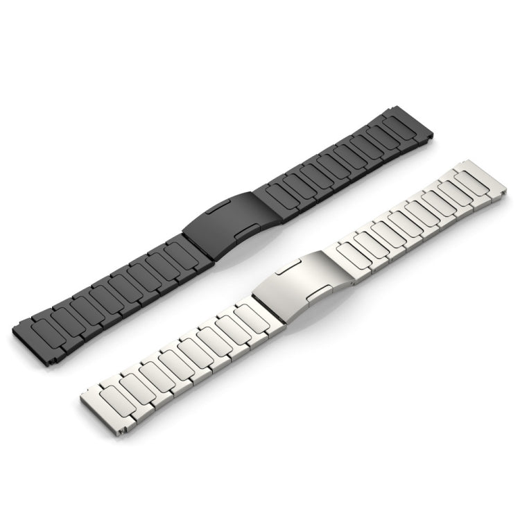 For Huawei GT2 46mm 22mm I-Shaped Titanium Alloy Watch Band(Black) - Watch Bands by buy2fix | Online Shopping UK | buy2fix
