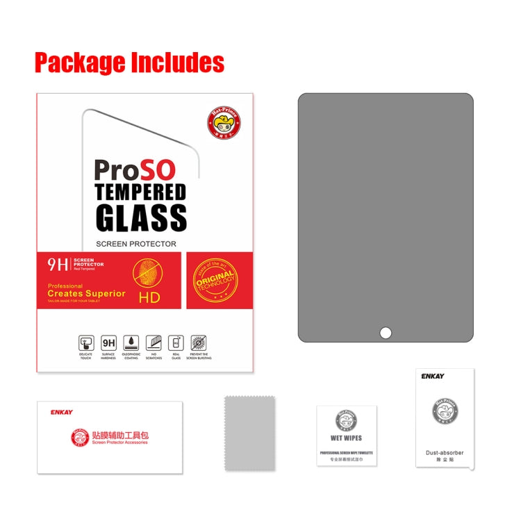 For iPad 9.7 / Air 1 / 2 ENKAY Hat-Prince 0.33mm 28 Degrees Anti-peeping Privacy Tempered Glass Film - More iPad Tempered Glass by ENKAY | Online Shopping UK | buy2fix