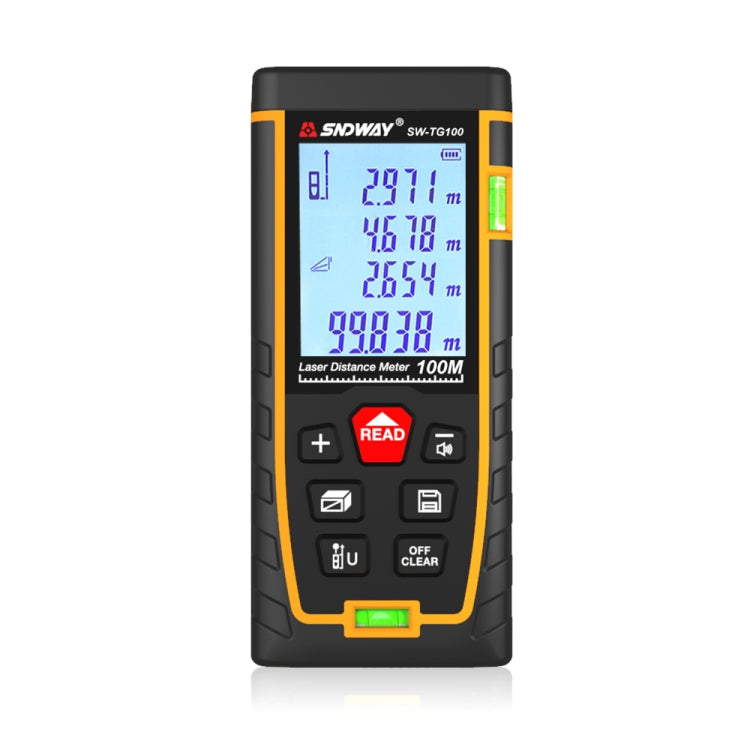 SNDWAY Double Horizontal bubble Rangefinder Laser Distance Meter Range Hand Tool Device SW- TG100 - Laser Rangefinder by SNDWAY | Online Shopping UK | buy2fix