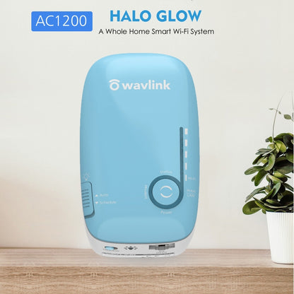 WAVLINK WN576K1 AC1200 Household WiFi Router Network Extender Dual Band Wireless Repeater, Plug:EU Plug (Blue) - Wireless Routers by WAVLINK | Online Shopping UK | buy2fix