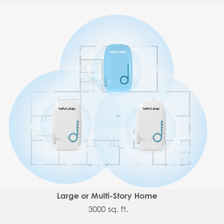 WAVLINK WS-WN576A2 AC750 Household WiFi Router Network Extender Dual Band Wireless Repeater, Plug:US Plug - Wireless Routers by WAVLINK | Online Shopping UK | buy2fix