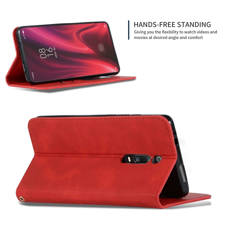 Retro Skin Feel Business Magnetic Horizontal Flip Leather Case for Xiaomi Mi 9T  / Mi 9T Pro / Redmi K20  /  K20 Pro(Red) - Xiaomi Cases by buy2fix | Online Shopping UK | buy2fix