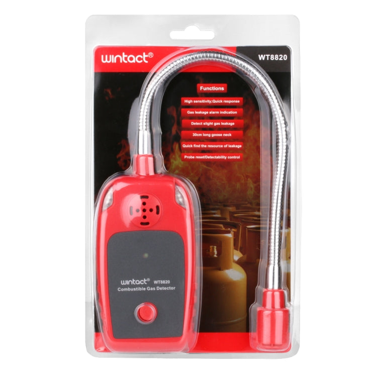 WINTACT WT8820 Combustible Gas Alarm Detector For Home Slight Gas Leakage Flammable Natural Gas Leak Detector Monitor Gas Analyzer - Gas Monitor by Wintact | Online Shopping UK | buy2fix