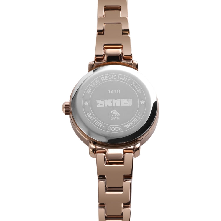 Skmei 1410 Lady Quartz Watch European and American Fashion Watch Business Leisure Steel Belt Lady Watch(Silver) - Outdoor & Sports by SKMEI | Online Shopping UK | buy2fix