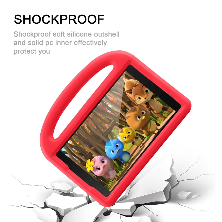 For Galaxy Tab A 8.0 (2019)T290 / T295 Sparrow Style Flat Anti Falling Protective Shell with Bracket(Red) - Samsung Accessories by buy2fix | Online Shopping UK | buy2fix