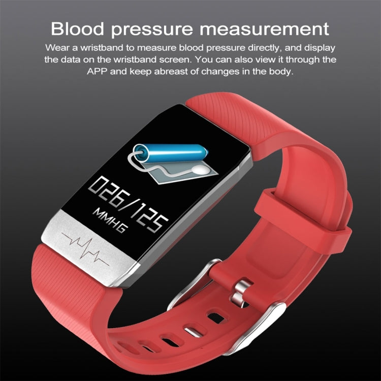 T1 1.14 inch Color Screen Smart Watch IP67 Waterproof,Support Call Reminder /Heart Rate Monitoring/Sedentary Reminder/Sleep Monitoring/ECG Monitoring(Red) - Smart Wear by buy2fix | Online Shopping UK | buy2fix