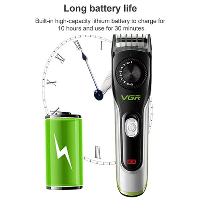 VGR V-028 5W USB Self Trimming Hair Clipper - Hair Trimmer by VGR | Online Shopping UK | buy2fix