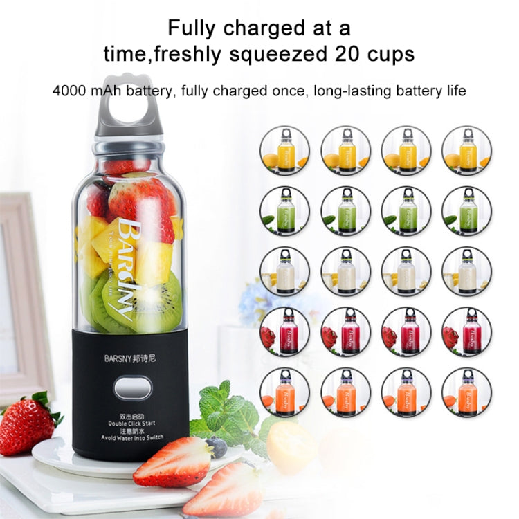 Multifunctional Juicer Rotatory Extractor Cup Portable USB Charge Juicer Blender with 6 Blades(Black) - Home & Garden by buy2fix | Online Shopping UK | buy2fix