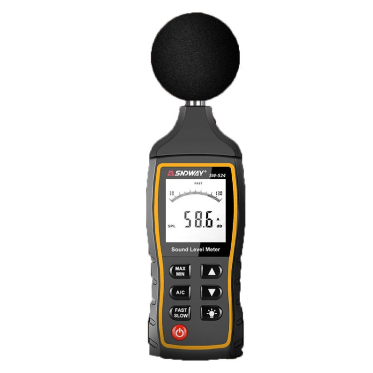 SNDWAY Handheld High Precision Noise Decibel Meter, Model:SW524(Storage+USB Communication) - Light & Sound Meter by SNDWAY | Online Shopping UK | buy2fix