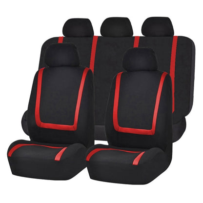 Universal Car Seat Cover Polyester Fabric Automobile Seat Covers Car Seat Cover Vehicle Seat Protector Interior Accessories 4pcs Set Blue - Seat Accessories by buy2fix | Online Shopping UK | buy2fix