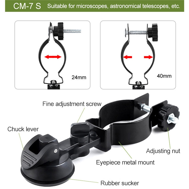 Eyeskey  Universal Mobile Phone Photograph Holder Clip Microscope Astronomical Telescope Clip(CM-7 S) - Accessories by Eyeskey | Online Shopping UK | buy2fix