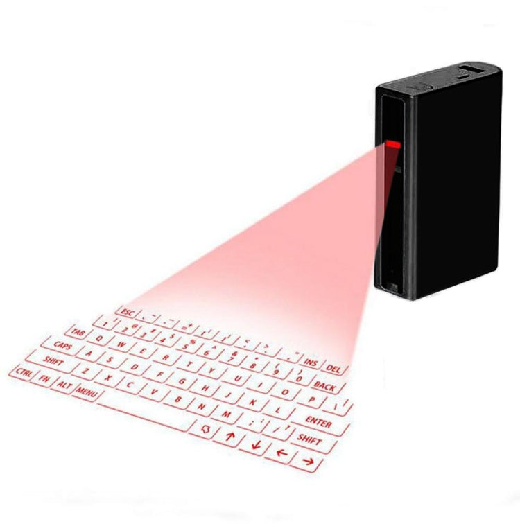 MINI F3 Bluetooth Charging Treasure Laser Virtual Projection 2 in 1 Keyboard(Black) - Laser Keyboard by buy2fix | Online Shopping UK | buy2fix