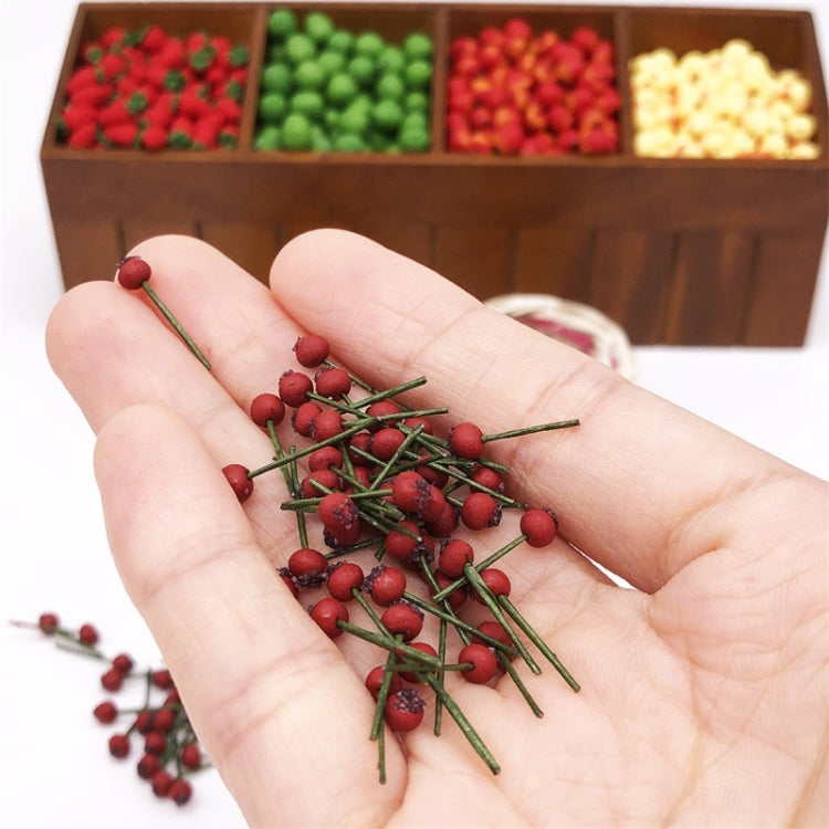 10 PCS 1:12 Fruit Simulation Hawthorn Kitchen Accessory Mini House Toy(Red) - Pretend Play Toys by buy2fix | Online Shopping UK | buy2fix