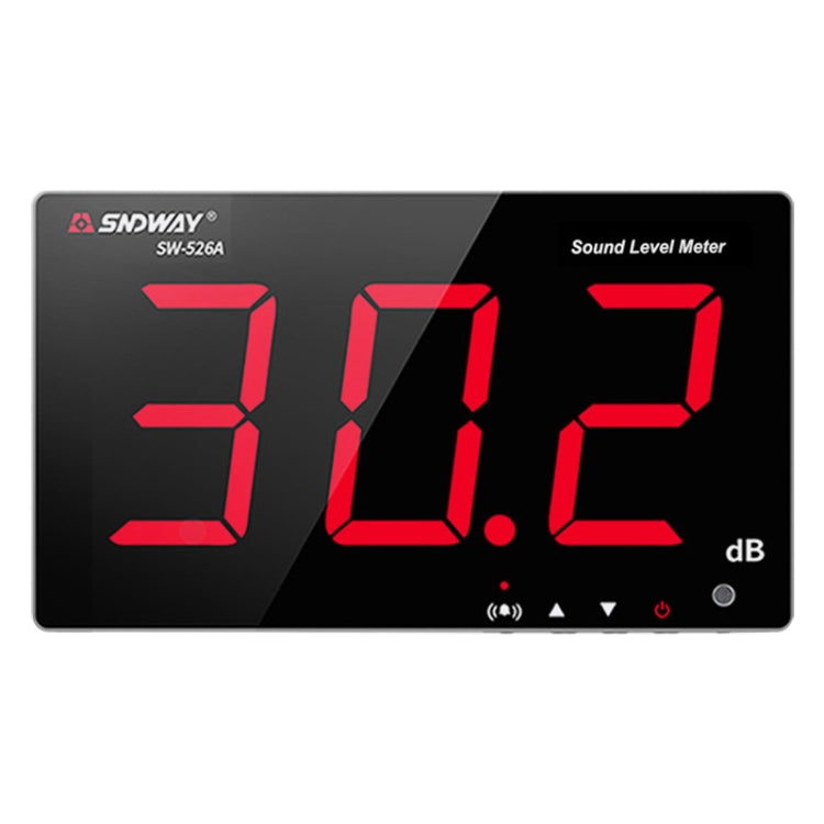 SNDWAY Wall-mounted 30~130dB Large Screen Digital Display Noise Decibel Monitoring Testers, Specification:SW526A 18 inch Display - Light & Sound Meter by SNDWAY | Online Shopping UK | buy2fix