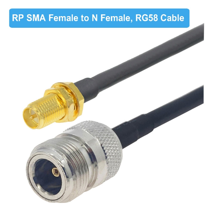 RP-SMA Female to N Female RG58 Coaxial Adapter Cable, Cable Length:1.5m - Connectors by buy2fix | Online Shopping UK | buy2fix