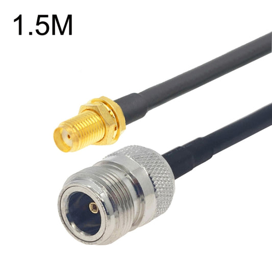 SMA Female to N Female RG58 Coaxial Adapter Cable, Cable Length:1.5m - Connectors by buy2fix | Online Shopping UK | buy2fix