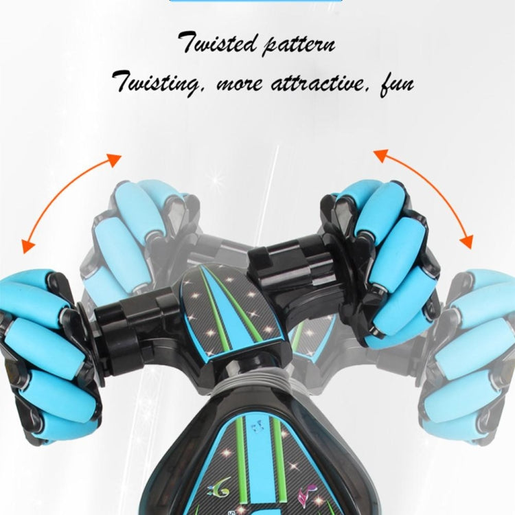 Gesture Sensing Remote Control Twisting Car Light Music Deformation Car Drift Traverse Dance Off-road Stunt Car(Blue) - RC Cars by buy2fix | Online Shopping UK | buy2fix