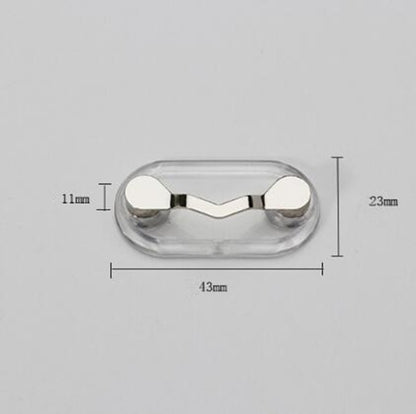 5 PCS Magnetic Glasses Holder Magnetic Brooch Number Plate Headset Glasses Clip(Silver) - Home & Garden by buy2fix | Online Shopping UK | buy2fix