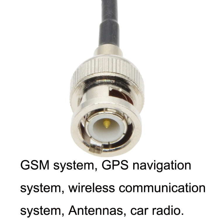 BNC Female With Waterproof Circle To BNC Male RG58 Coaxial Adapter Cable, Cable Length:3m - Connectors by buy2fix | Online Shopping UK | buy2fix