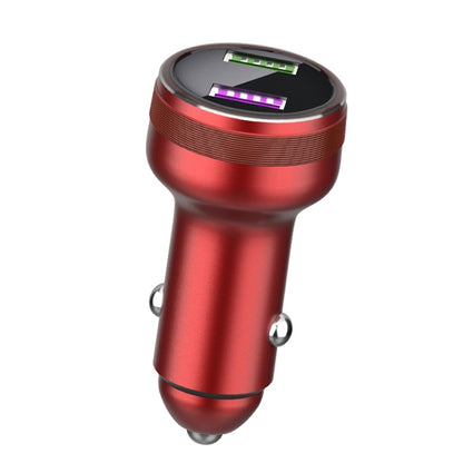 QIAKEY GX789 Dual USB Fast Charge Car Charger(Red) - Car Charger by QIAKEY | Online Shopping UK | buy2fix