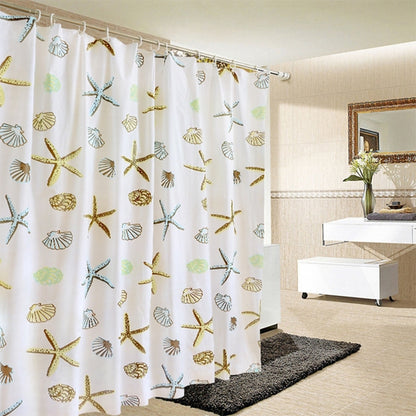 Bathroom Curtain Ocean Star Shower Curtain Environmental Protection Mildew Waterproof Shower Curtain, Size:180x200CM - Home & Garden by buy2fix | Online Shopping UK | buy2fix