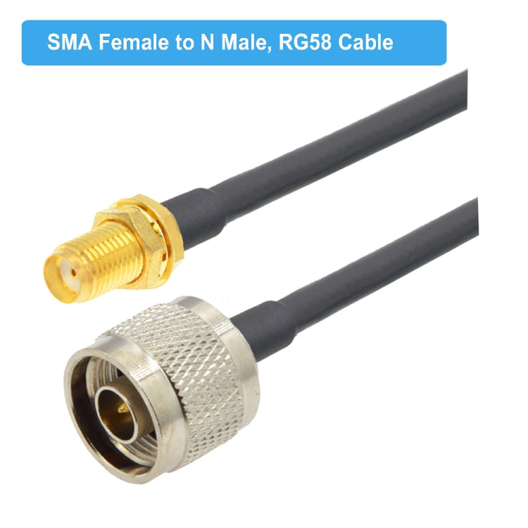 SMA Female To N Male RG58 Coaxial Adapter Cable, Cable Length:1.5m - Connectors by buy2fix | Online Shopping UK | buy2fix