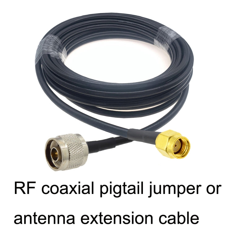 RP-SMA Male to N Male RG58 Coaxial Adapter Cable, Cable Length:1m - Connectors by buy2fix | Online Shopping UK | buy2fix