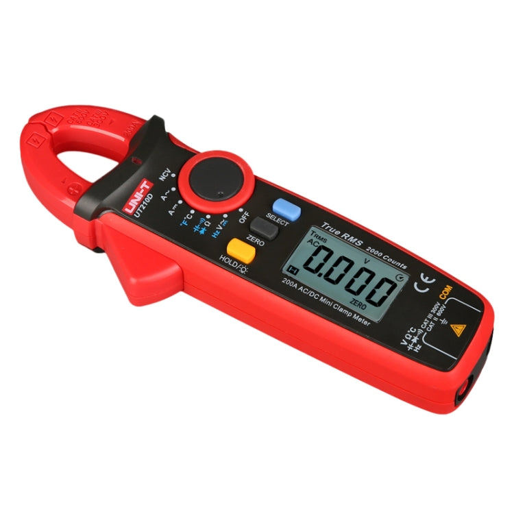 UNI-T UT210D 200A Digital Clamp Meter AC DC Voltage Detector - Consumer Electronics by UNI-T | Online Shopping UK | buy2fix