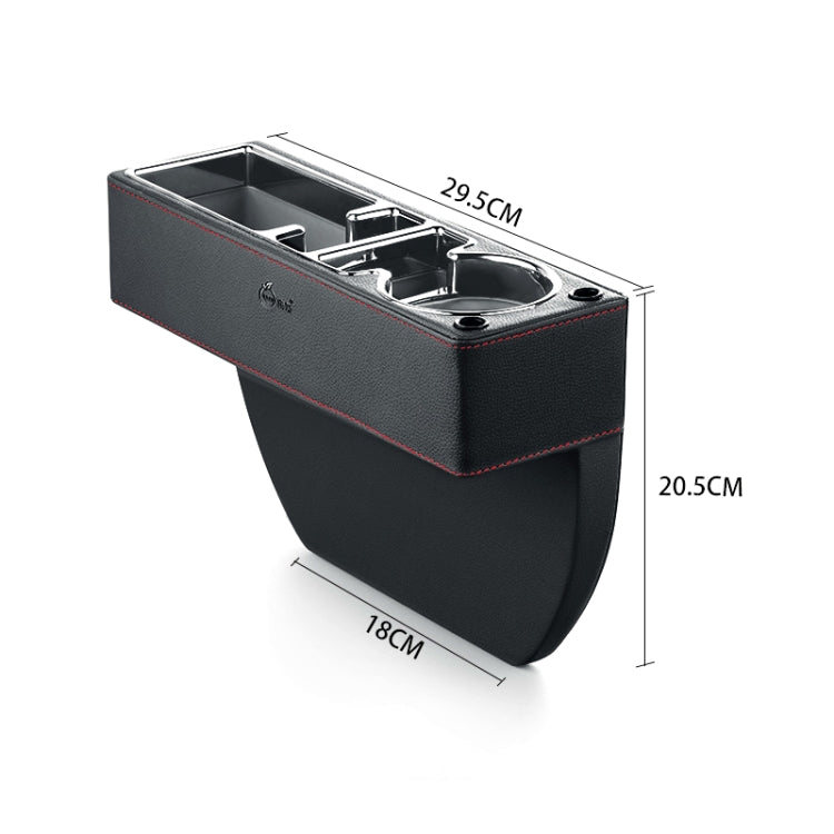 SUSISUN SNH010 Car Seat Gap Storage Box, Style:Positive Drive USB Charging(Black) - In Car by SUSISUN | Online Shopping UK | buy2fix