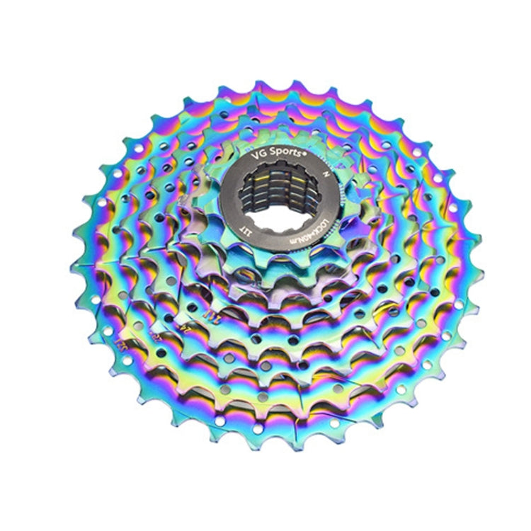 VG SPORTS Bicycle Lightweight Wear -Resistant Colorful Flywheel, Style:9 Speed 11-28T - Bicycle Chains & Rounds by VG SPORTS | Online Shopping UK | buy2fix