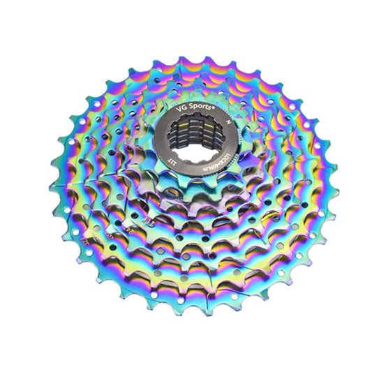 VG SPORTS Bicycle Lightweight Wear -Resistant Colorful Flywheel, Style:9 Speed 11-28T - Bicycle Chains & Rounds by VG SPORTS | Online Shopping UK | buy2fix