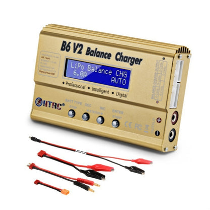 HTRC B6 V2 Model Airplane Charger Smart Balance Charger, EU Plug - Toys & Hobbies by HTRC | Online Shopping UK | buy2fix