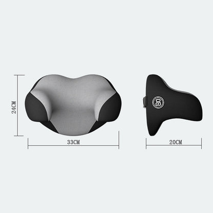 U-shaped Car Headrest Car Memory Foam Neck Pillow(Apricot Grey) - Seat Accessories by buy2fix | Online Shopping UK | buy2fix