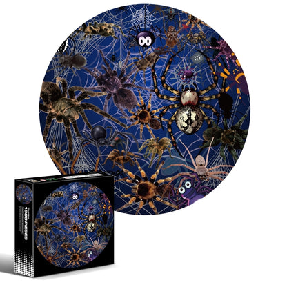 Round Shape Irregular Plane Puzzle Jigsaw Toy 1000 Pieces(Spider) - Puzzle Toys by buy2fix | Online Shopping UK | buy2fix