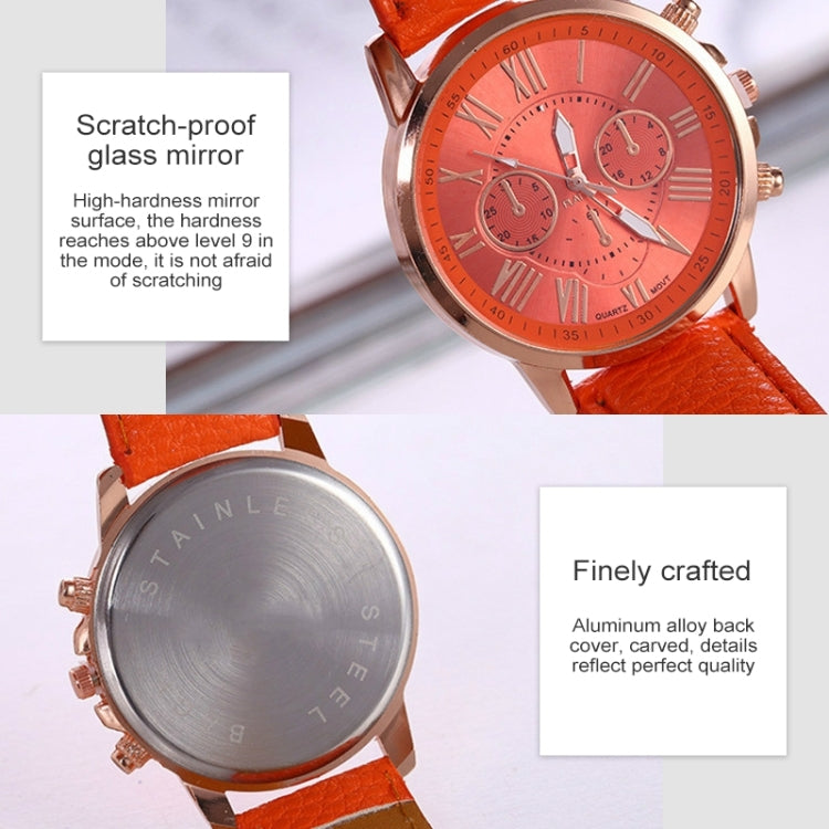 Women and Men Fashion Quartz Watches Leather Sports Casual Watch - Leather Strap Watches by buy2fix | Online Shopping UK | buy2fix