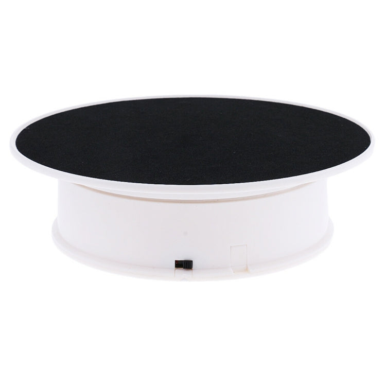 30cm 360 Degree Electric Rotating Turntable Display Stand Video Shooting Props Turntable for Photography, Load 4kg(White + Black) - Camera Accessories by buy2fix | Online Shopping UK | buy2fix