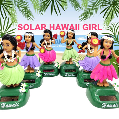 Solar Powered Dancing Hula Girl Swinging Bobble Toy Gift for Car Decoration - Ornaments by buy2fix | Online Shopping UK | buy2fix