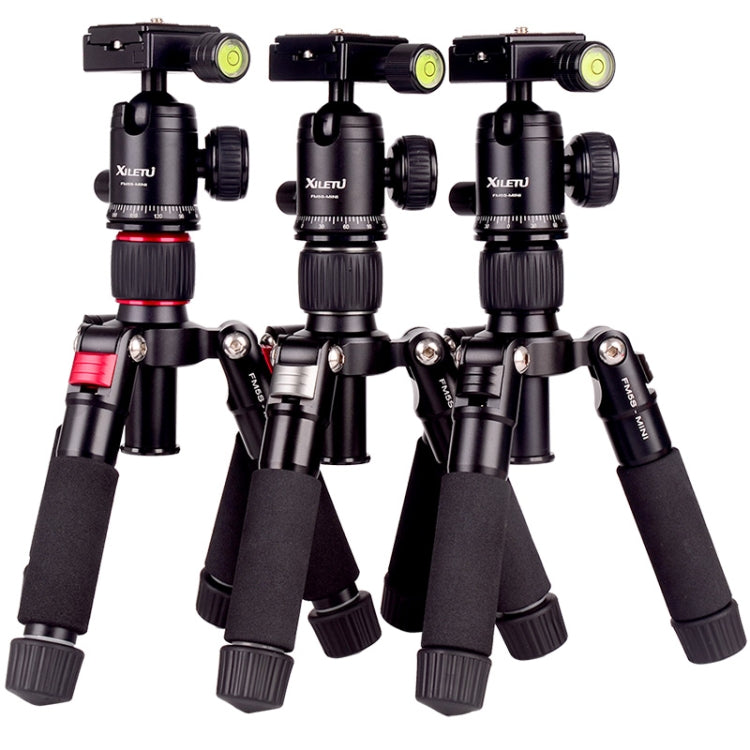 Xiletu FM5S-MINI 5-Section Folding Legs Mini Desktop Tripod Mount(Red) - Tripods by Xiletu | Online Shopping UK | buy2fix