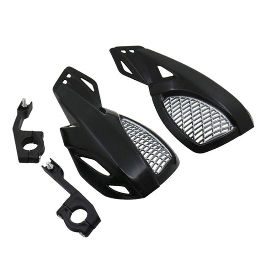 24CM Motorcycle Handguard Hand Guard Protector for Kawasaki Suzuki Honda Yamaha Moto Dirt Bike ATVS With Mount Kit(Black) - Grips by buy2fix | Online Shopping UK | buy2fix