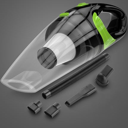 Wireless Car Vacuum Cleaner Handheld Mini Vacuum Cleaner Super Suction Wet And Dry Dual Use Portable Vacuum Cleaner(Transparent+Green) - Vacuum Cleaner by buy2fix | Online Shopping UK | buy2fix