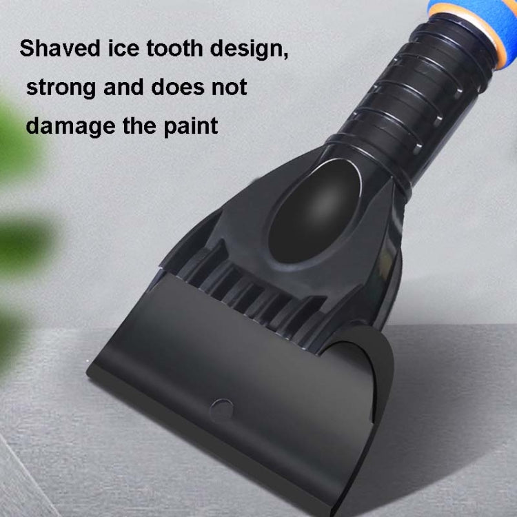 Vehicle-mounted Retractable Snow Shovel With Plush Gloves To Keep Warm Snow Removal Frost And Deicing Tools(Black Gloves) - Ice Scraper by buy2fix | Online Shopping UK | buy2fix