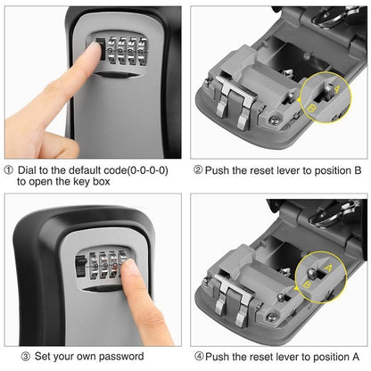 HG2 Arc Wall Mounted Password Key Box(Yellow) - Security by buy2fix | Online Shopping UK | buy2fix