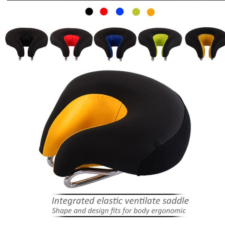 Noseless Bicycle Saddle Mountain Bike Thickened  Soft Cushion(Yellow) - Outdoor & Sports by buy2fix | Online Shopping UK | buy2fix