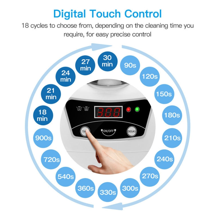 35W 600ml Mini Ultrasonic Cleaner Glasses Jewelry Household Ultrasonic Cleaner, Plug Type:220V UK Plug - Home & Garden by buy2fix | Online Shopping UK | buy2fix