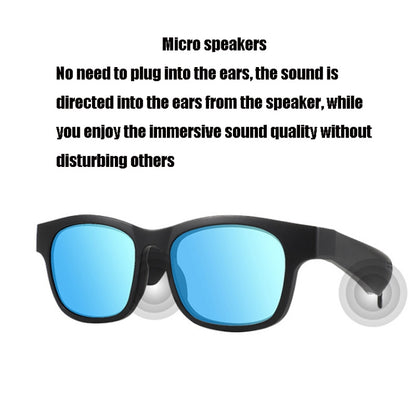 A12 Smart Bluetooth Audio Sunglasses Bluetooth Glasses(Blue) - Bluetooth Earphone by buy2fix | Online Shopping UK | buy2fix