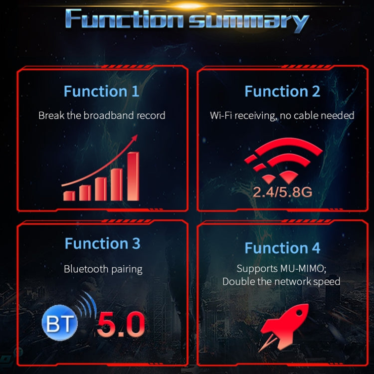 COMFAST Gaming Game 3000Mbps Gigabit Dual-Frequency Wireless Desktop Computer PCIE Wireless Network Card, Coverage: AX200 PRO - Add-on Cards by COMFAST | Online Shopping UK | buy2fix