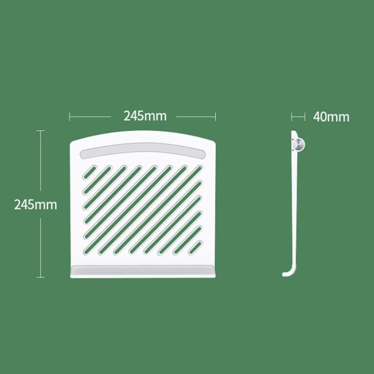 D1601 Laptop Support Folding Heightening Lifting Plate Cooling Bracket(White) - Computer & Networking by buy2fix | Online Shopping UK | buy2fix
